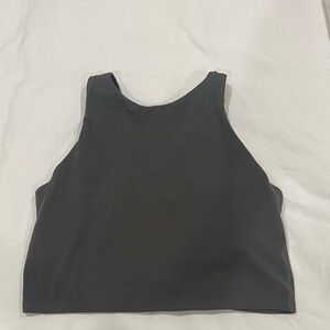 Green Athleta high neckline sports bra